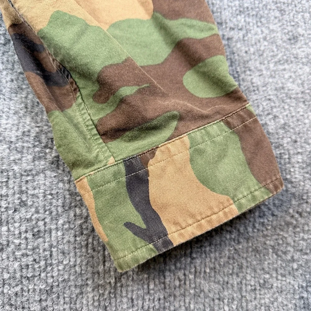 Polo Ralph Lauren Shirt Mens XL Green Brown Woodland Camo Long Sleeve Oxford